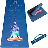 DIVASYA Premium Yogamatte: echter Naturkautschuk rutschfest & weiche Mikrofaser, extra-breit &...